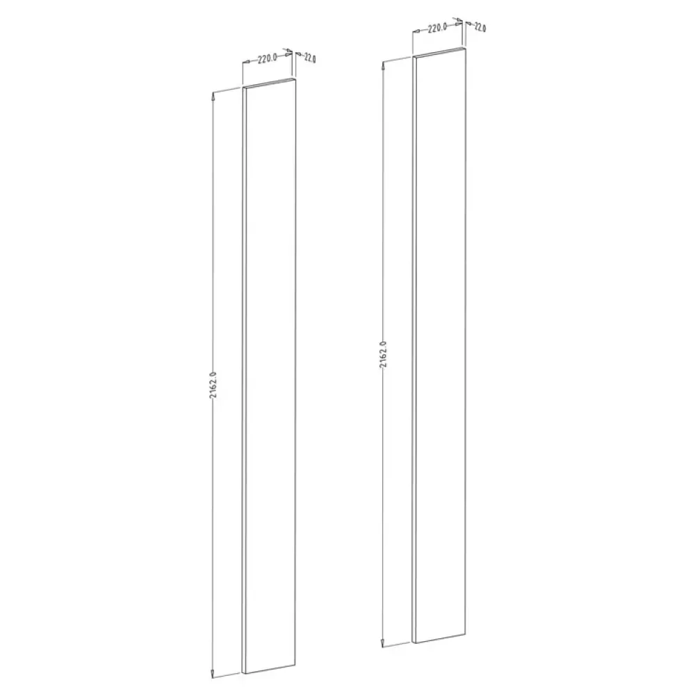 Akcesoria Do Szaf|Akcesoria Do Szaf>Helvetia Listwy boczne do szaf SIERRA biały