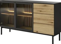 Komody>LASKI Loftowa komoda do salonu z szufladami 150 cm LARINO