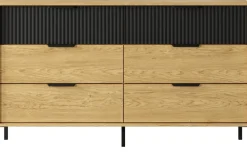 Zestawy Mebli Do Sypialni|Komody></noscript>LASKI Loftowa komoda do sypialni z szufladami 137 cm BALLESO