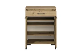 Szafki Na Buty|Zestawy Mebli Do Salonu></noscript>ML Meble Loftowa szafka na buty do przedpokoju NEVIO dąb artisan