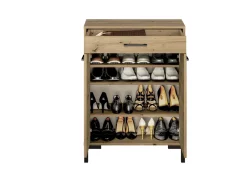 Szafki Na Buty|Zestawy Mebli Do Salonu></noscript>ML Meble Loftowa szafka na buty do przedpokoju NEVIO dąb artisan