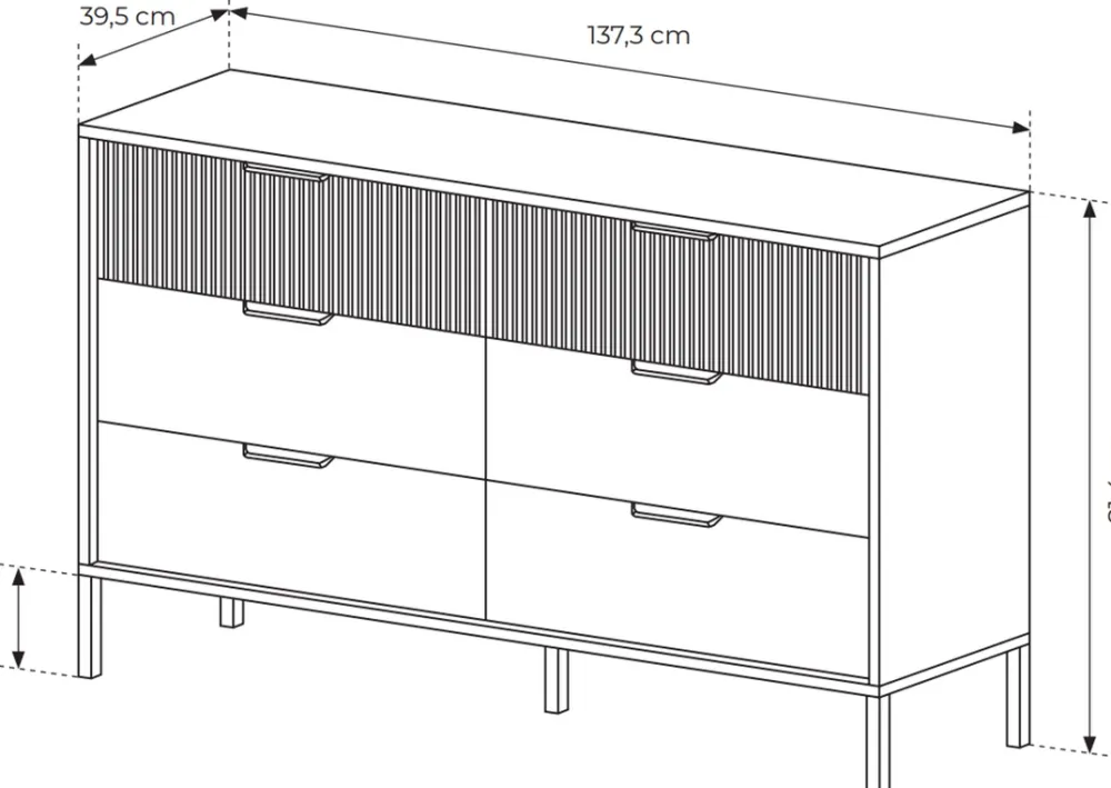 Zestawy Mebli Do Sypialni>LASKI Loftowe meble do sypialni z szafą BALLESO dąb baltic