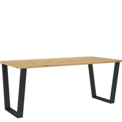 Krzesła|Stoły>Lempert Loftowy stół na metalowych nogach KARO 185x90 dąb artisan