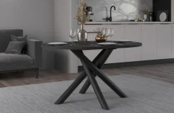 Krzesła|Stoły>Lempert Loftowy stół zaokrąglony do jadalni 138x100 cm OPALIO jesion portland