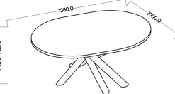 Krzesła|Stoły></noscript>Lempert Loftowy stół zaokrąglony do jadalni 138x100 cm OPALIO jesion portland