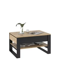 Meble Młodzieżowe|Zestawy Mebli Do Salonu>lenart. Loftowy stolik kawowy do salonu QUANT dąb artisan