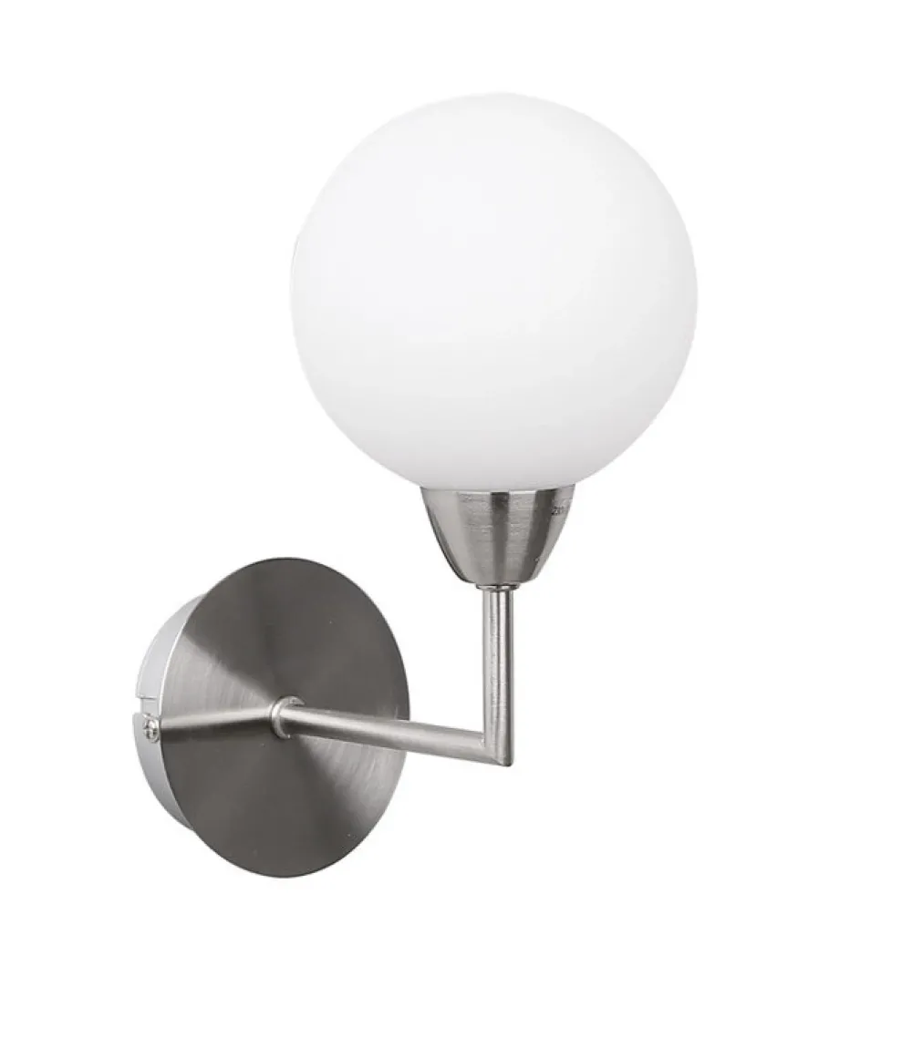 Oświetlenie Przedpokoju|Oświetlenie Sypialni>Candellux Lighting LOGOS LAMPA KINKIET SATYNA 1X25W G9 KLOSZ BIAŁY