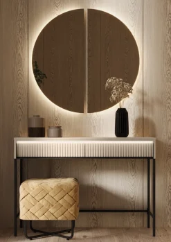 Lustra|Zestawy Mebli Do Sypialni>lenart. Lustro do toaletki makijażu 90x90 cm z oświetleniem LED