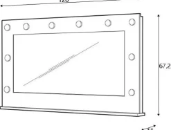 Lustra|Toaletki I Konsole></noscript>LASKI Lustro z oświetleniem JULIA