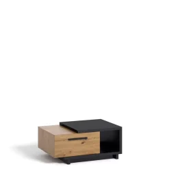 Meble Dla Dzieci|Ławy I Stoliki>GiB Meble Mała ława do salonu 90 cm Dąb artisan/czarny mat ISMENA