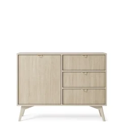 Zestawy Mebli Do Salonu>PIASKI Mała komoda do salonu w stylu boho FLOW