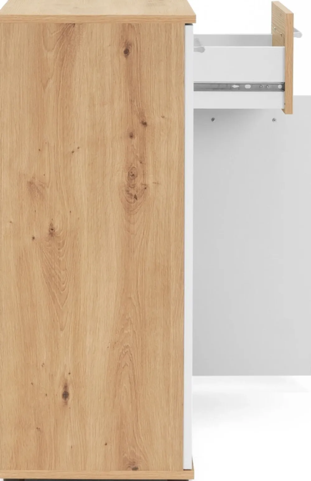 Zestawy Mebli Do Przedpokoju|Komody>Meblohand Mała komoda z szufladą i półkami dąb artisan 60 cm JOVITA