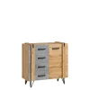 Zestawy Mebli Do Salonu|Zestawy Mebli Młodzieżowych>DOLMAR Mała komoda z szufladami do salonu 90 cm LOSTI