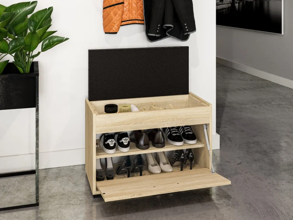 Szafki Na Buty>ML Meble Mała szafka na buty z tapicerowanym siedziskiem 70 cm CARO