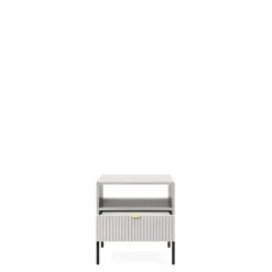 Meble Młodzieżowe|Szafki Nocne>PIASKI Mała szafka nocna z szufladą nowoczesna AVANTI szary