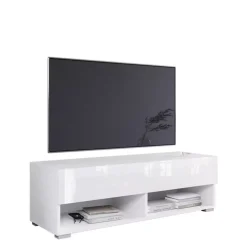 Szafki Rtv></noscript>BRATEX Mała szafka RTV 100cm biała AROMA biały