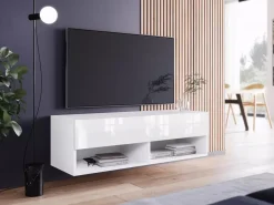 Szafki Rtv></noscript>BRATEX Mała szafka RTV 100cm biała AROMA biały