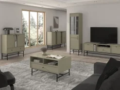 Szafki Rtv>Lempert Mała szafka RTV pod telewizor do salonu 120 cm TOKEN eukaliptus