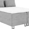 Łóżka Małżeńskie|Łóżka Ze Stelażem>BROMARKT Małżeńskie łóżko do sypialni 180x200 cm z pojemnikiem kontynentalne TESSA szare