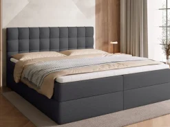 Łóżka Małżeńskie|Łóżka Ze Stelażem></noscript>BROMARKT Małżeńskie łóżko kontynentalne 180x200 cm z pojemnikiem DETROIT