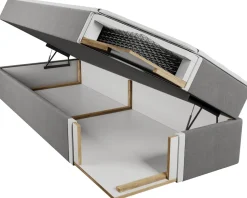 Łóżka Ze Stelażem|Łóżka Z Zagłówkiem></noscript>BROMARKT Małżeńskie łóżko kontynentalne 160x200 cm z pojemnikiem DAKOTA