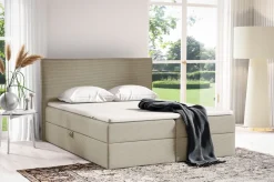 Łóżka Ze Stelażem|Łóżka Z Zagłówkiem></noscript>BROMARKT Małżeńskie kontynentalne łóżko 160x200 cm tapicerowane MALIBU