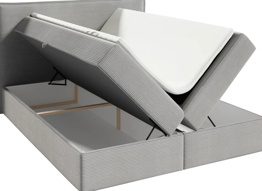 Łóżka Młodzieżowe|Łóżka Ze Stelażem>BROMARKT Małżeńskie kontynentalne łóżko do sypialni 140x200 cm MALIBU