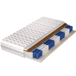 Materace Kokosowe|Materace Kieszeniowe>WOJTEX Materac kieszeniowy z kokosem i lateksem 180X200 ATLANTYDA