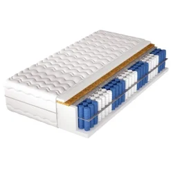 Materace|Materace Kokosowe>WOJTEX Materac kieszeniowy z kokosem i podwójnym wkładem 180x200 MONARCH COCO