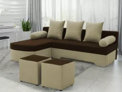 Narożniki></noscript>NEXT COLLECTION Mały narożnik z funkcją spania do salonu ANGELLO