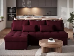 Meble Młodzieżowe|Meble Dla Dzieci></noscript>BROMARKT Mały narożnik z funkcją spania i pojemnikiem do salonu HOT SLIM