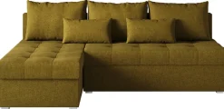 Meble Dla Dzieci|Narożniki>BROMARKT Mały narożnik z funkcją spania do salonu HOT SLIM musztardowy