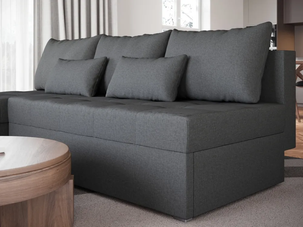 Meble Młodzieżowe|Meble Dla Dzieci>BROMARKT Mały szary narożnik z funkcją spania do salonu HOT SLIM