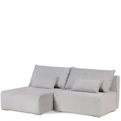 Narożniki>MEBAS Mały szary narożnik z funkcją spania FATIS pojemnik na pościel