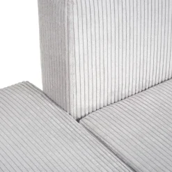 Narożniki></noscript>MEBAS Mały szary narożnik z funkcją spania FATIS pojemnik na pościel