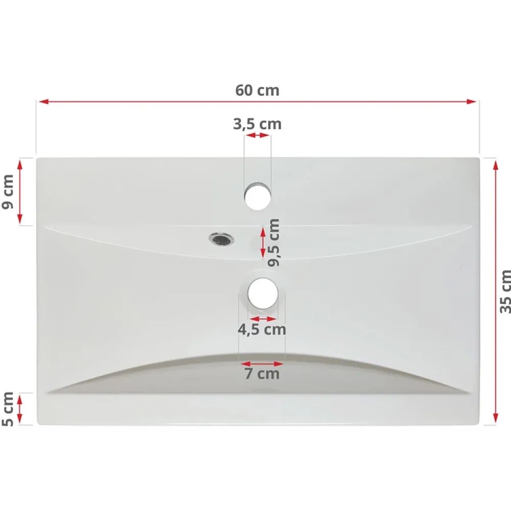 Meble Łazienkowe>BRATEX Meble łazienkowe słupek lustro umywalka szafka ABBA