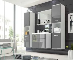 Meble Łazienkowe></noscript>BRATEX Meble łazienkowe zestaw z umywalką REAL XL