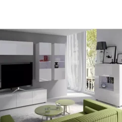 Zestawy Mebli Młodzieżowych>GiB Meble Meble połysk do salonu MODERN 6 biały