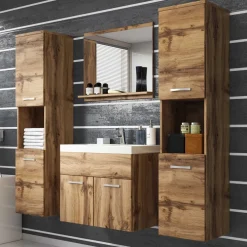 Meble Łazienkowe>BRATEX Meble do łazienki REAL XL dąb wotan