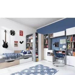 Zestawy Mebli Młodzieżowych>MEBLAR Meble do pokoju młodzieżowego garderoba łóżko SIREN