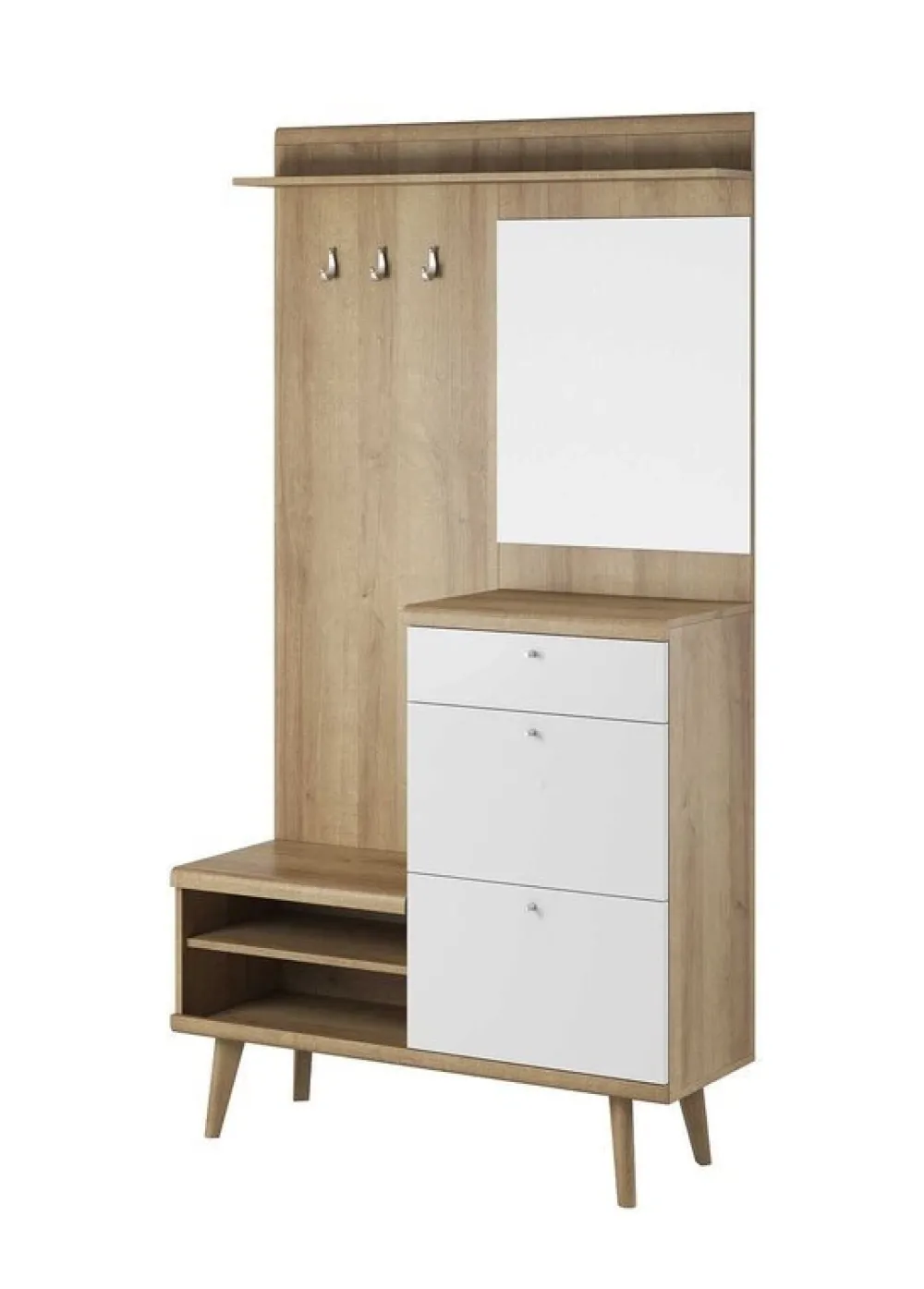 Garderoby|Szafy Z Lustrem>PIASKI Meble do przedpokoju styl skandynawski PRIMA
