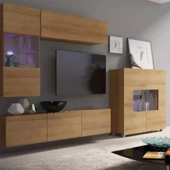 Meblościanki|Zestawy Mebli Do Salonu>GiB Meble Meble do salonu MODERN 3 dąb złoty