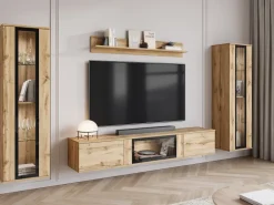 Meblościanki>BRATEX Meble do salonu meblościanka CAVIO dąb wotan