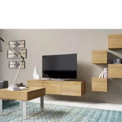 Zestawy Mebli Młodzieżowych>GiB Meble Meble do salonu z ławą MODERN 21 dąb złoty