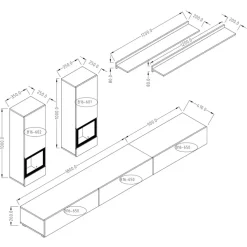 Zestawy Mebli Do Salonu></noscript>Helvetia Meble do salonu zestaw BARRET beton ciemny