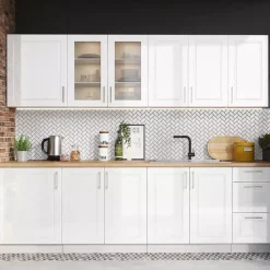 Meble Kuchenne>Stolkar Meble kuchenne białe połysk NATALIA