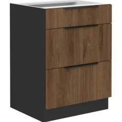 Meble Kuchenne></noscript>Lempert Meble kuchenne z cichym domykiem 260 cm MARGARET orzech okapi