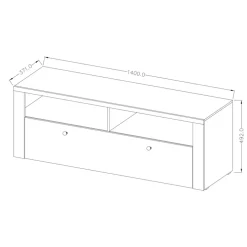 Zestawy Mebli Do Salonu|Meblościanki></noscript>Helvetia Meble LARONA dąb riviera jasny