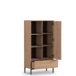 Zestawy Mebli Do Salonu></noscript>GiB Meble Meble loftowe do salonu QUARTE Dąb Hikora