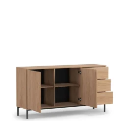 Zestawy Mebli Do Salonu></noscript>GiB Meble Meble loftowe do salonu QUARTE Dąb Hikora